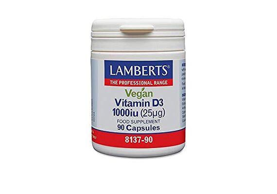Lamberts Vegan Vitamin D3 1000iu 60 caps - Βιταμίνη D στο Dvcare