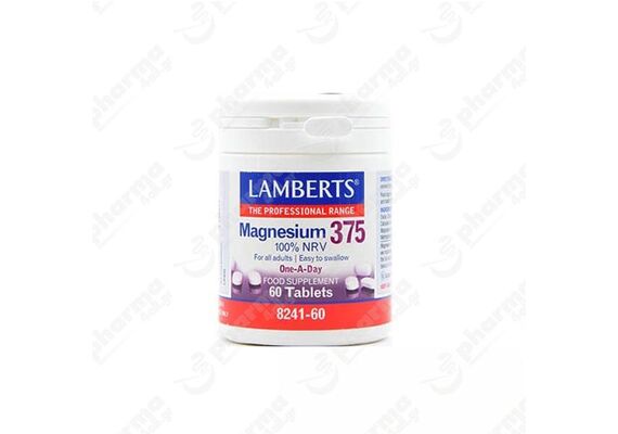 Lambers Magnesium 375 100% NRV One A Day 60 Tabs - Βιταμίνες & Μέταλλα στο Dvcare