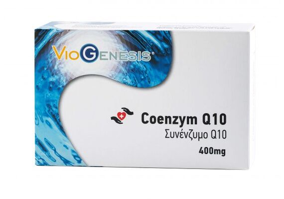 Viogenesis Coenzym Q10 400mg 60 Caps - Καρδιαγγειακό σύστημα στο Dvcare