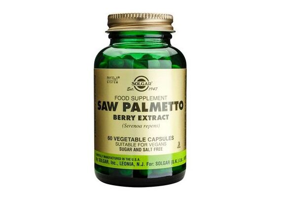 Solgar Saw Palmetto Berry Extract (Serenoa Repens) 60 Vegetable Capsusles - Προστάτης στο Dvcare