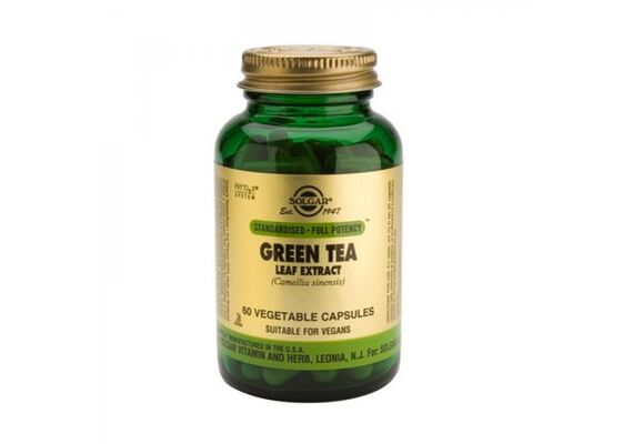 Solgar Green Tea Leaf Extract 60 Vegetable Capsules - Εναλλακτικές θεραπείες στο Dvcare