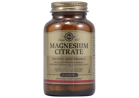 Solgar Magnesium Citrate Κιτρικο Μαγνήσιο 60 tabs - Βιταμίνες & Μέταλλα στο Dvcare