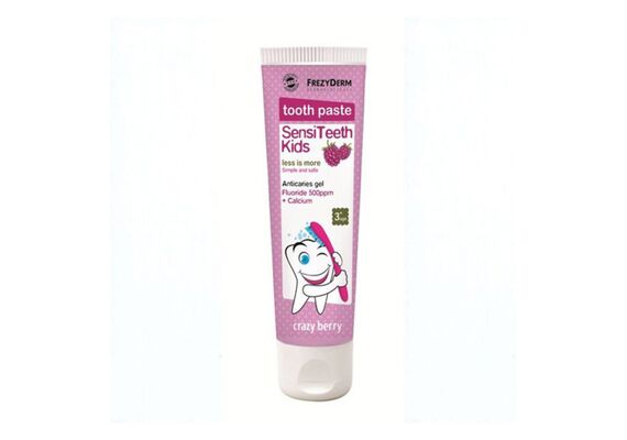 Frezyderm Tooth Paste SensiTeeth Kids Anticaries Gel 500ppm Crazy Berry - Οδοντόκρεμες  στο Dvcare