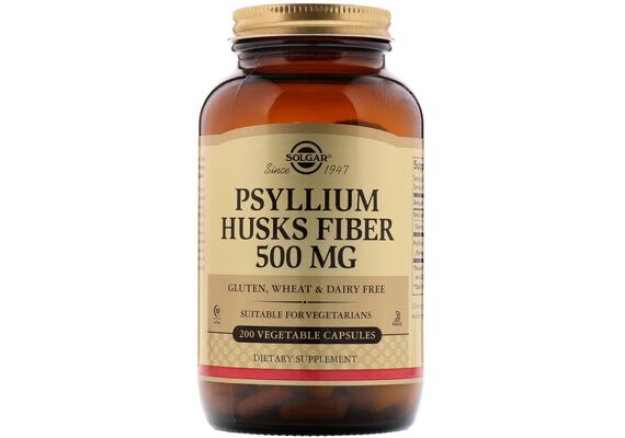 Solgar Psyllium Husks Fiber 500mg 200 veg.caps - Δυσκοιλιότητα στο Dvcare