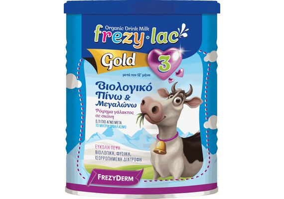 Frezy.lac Gold N.3 Βιολογικο Πινω & Μεγαλώνω Ρόφημα Γάλακτος Σε Σκόνη 400gr - Βρεφικά γάλατα στο Dvcare