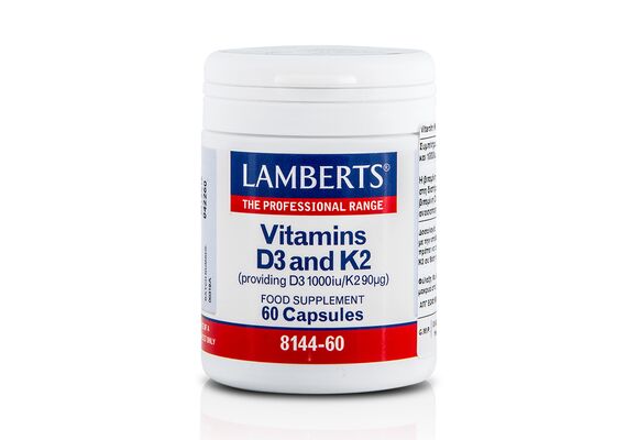 Lambers Vitamines D3 and K2 (PROVIDING d3 1000IU/K2 90μg - Βιταμίνη D στο Dvcare