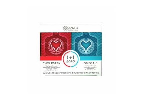 Agan Cholesten + Omega .3 Δωρο - Συμπληρώματα Διατροφής στο Dvcare