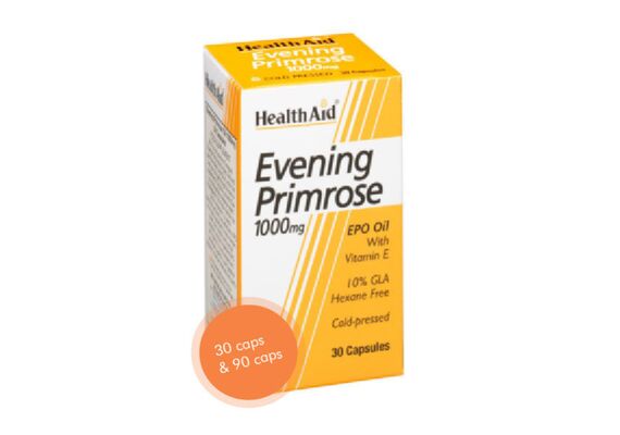 Health Aid Evening Primrose 1000mg 90Caps - Συμπληρώματα στο Dvcare