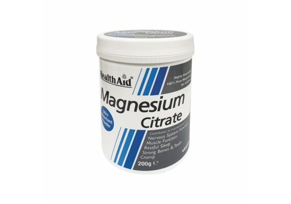 Health Aid Magnesium Citrate Powder 200gr - Βιταμίνες & Μέταλλα στο Dvcare