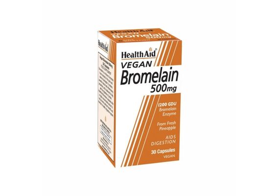 Health Aid Bromelain Vegan 500mg 30 caps - Εναλλακτικές θεραπείες στο Dvcare