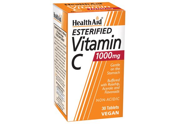 Health Aid  Vegan Esterified Vitamin C 1000mg 30Tabs - Βιταμίνη C στο Dvcare