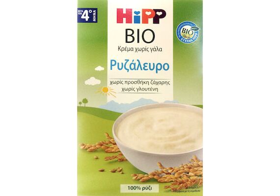 Hipp Βρεφική Κρέμα Ρυζάλευρο 4m+ 200gr - Βρεφικές κρέμες στο Dvcare