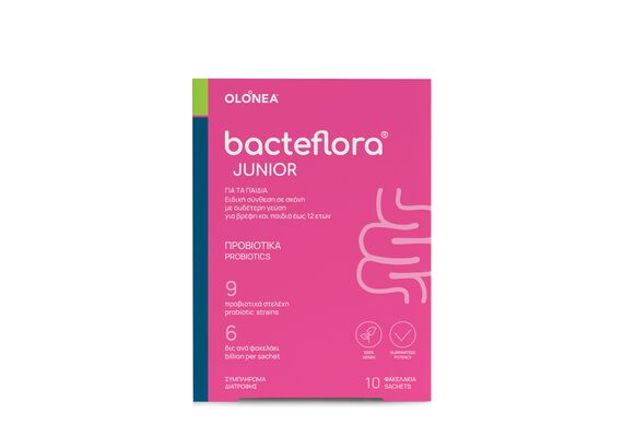Olonea BacteFlora Junior Προβιοτικά για Βρέφη και Παιδιά που συμβάλουν στην εξισορρόπηση και την αποκατάσταση της βρεφικής και παιδικής εντερικής χλωρίδας 10sach - Προβιοτικά για Παιδιά στο Dvcare