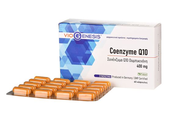 Viogenesis Coenzym Q10 400mg 60 Caps - Καρδιαγγειακό σύστημα στο Dvcare