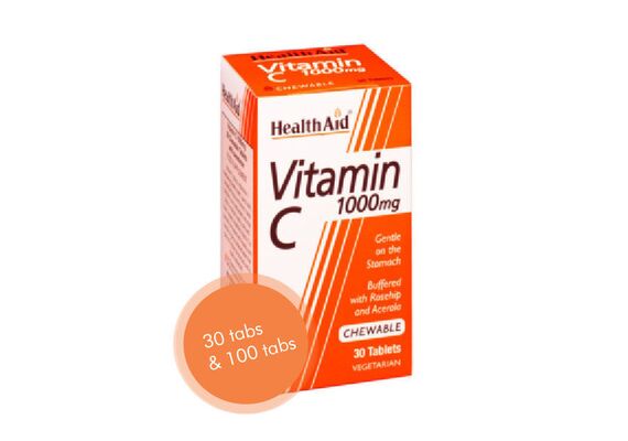 Health Aid Vitamin C 1000mg Chewable 30 tabs - Βιταμίνη C στο Dvcare