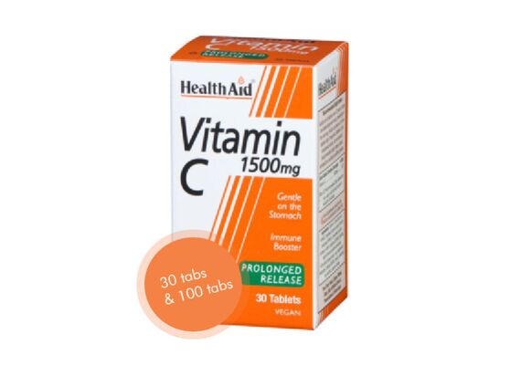 Health Aid Vitamin C 1500mg 30 Tabs - Βιταμίνη C στο Dvcare