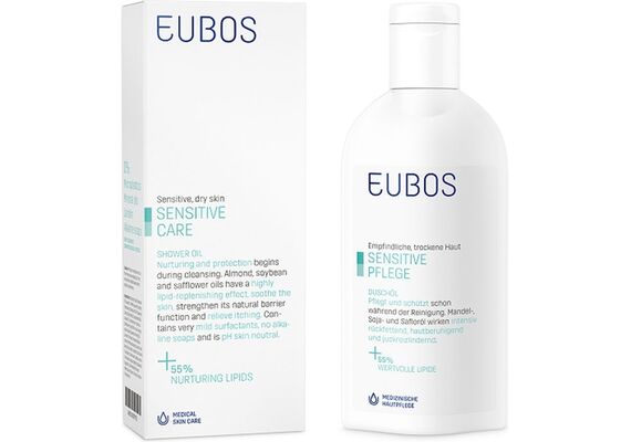 Eubos Sensitive Shower Oil F 200ml - Αφρόλουτρα στο Dvcare
