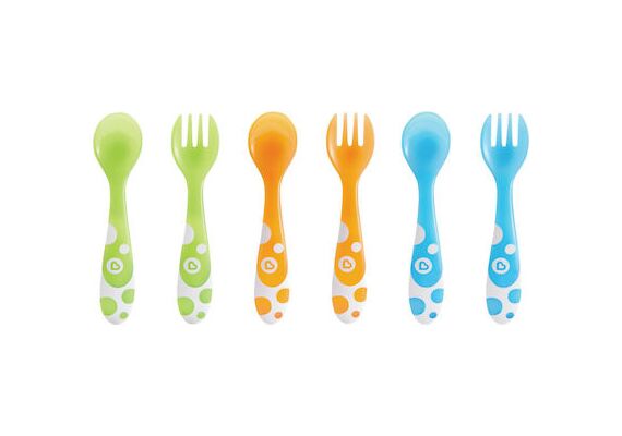 Munchkin Βρεφικό Σετ με Πιρούνι από Πλαστικό για 12+ μηνών 6τμχ - Μητέρα & Παιδί στο Dvcare