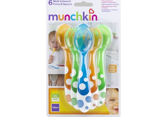 Munchkin Βρεφικό Σετ με Πιρούνι από Πλαστικό για 12+ μηνών 6τμχ - Μητέρα & Παιδί στο Dvcare