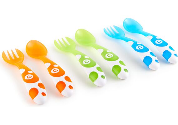 Munchkin Βρεφικό Σετ με Πιρούνι από Πλαστικό για 12+ μηνών 6τμχ - Μητέρα & Παιδί στο Dvcare