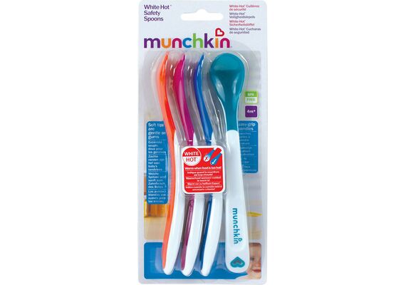 Munchkin Βρεφικό Σετ με Κουτάλια με Ένδειξη Θερμοκρασίας από Πλαστικό για 3+ μηνών 4τμχ - Βρεφικά είδη στο Dvcare
