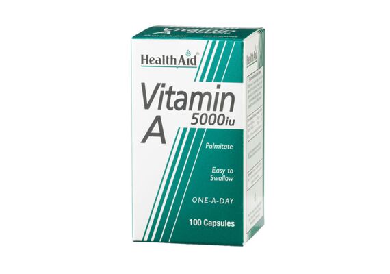 Health Aid Vitamin A (Palmitate) 100Caps - Βιταμίνες & Μέταλλα στο Dvcare