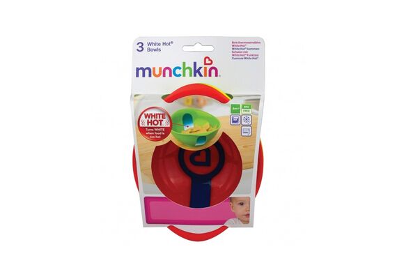Munchkin Μπολ με Ένδειξη Θερμότητας 3τμχ 6M+ - Βρεφικά είδη στο Dvcare