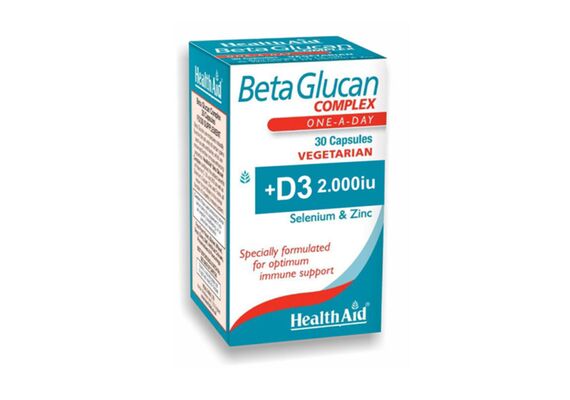 Health Aid Beta Glucan Complex 30 Caps - Ενίσχυση Ανοσοποιητικού στο Dvcare