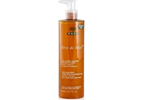 Nuxe Reve de Miel Face & Body Ultra-Rich Cleansing Gel with Honey & Sunflower 400ml - Αφρόλουτρα στο Dvcare
