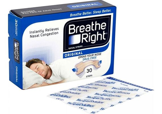 Breathe Right Original Medium 30τμχ - Ροχαλητό στο Dvcare