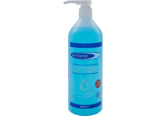 Ecofarm Hand Gel με Αντλία 1000ml - Αντισηπτικό Χεριών στο Dvcare