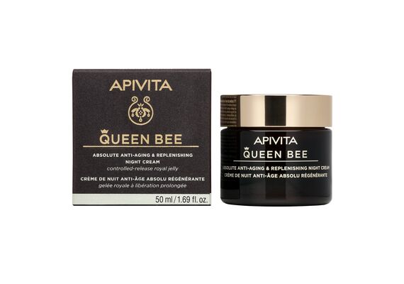 Apivita Queen Bee Absolute Anti Aging & Replenishing Night Cream 50ml - Αντιγήρανση στο Dvcare