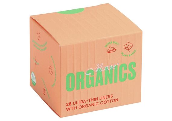 Moxie Organics Ultra Thin Panty Liners Pads 26pc - Ευαίσθητη Περιοχή στο Dvcare