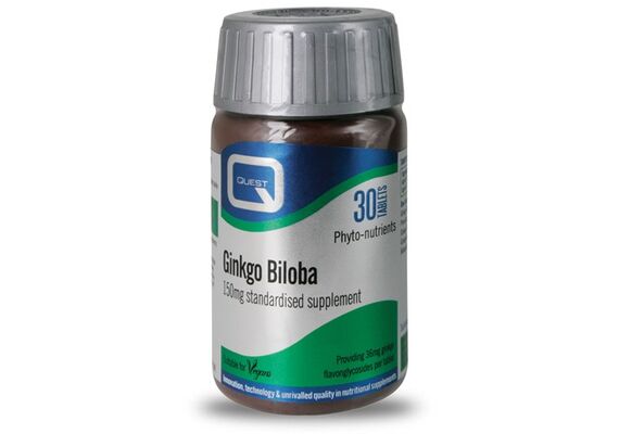 Quest Ginkgo Biloba 150mg Extract 30Tabs - Μνήμη & Συγκέντρωση στο Dvcare