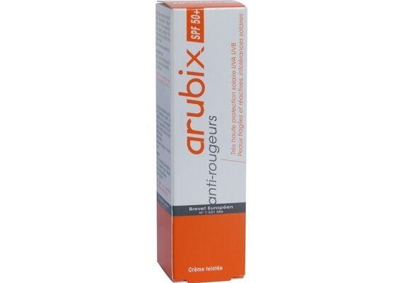 Arubix Sun Cream Teintee Αντηλιακή Κρέμα Προσώπου SPF50 με Χρώμα 40ml - Αντηλιακή Προστασία στο Dvcare