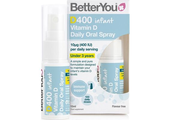 BetterYou Dlux 400iu Infant Spray D3 Βιταμίνη για Ανοσοποιητικό 400iu 15ml - Συμπληρώματα στο Dvcare