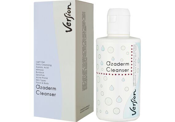Version Gel κατά της Ακμής Azaderm Cleanser για Ευαίσθητες Επιδερμίδες 200ml - Καλλυντικά στο Dvcare