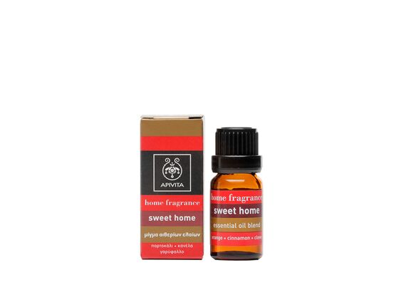 Apivita Αιθέρια έλαια Sweet Home Μίγμα από πορτοκάλι, κανέλλα, γαρύφαλλο 10ml - Αιθέρια Έλαια & Κεριά στο Dvcare