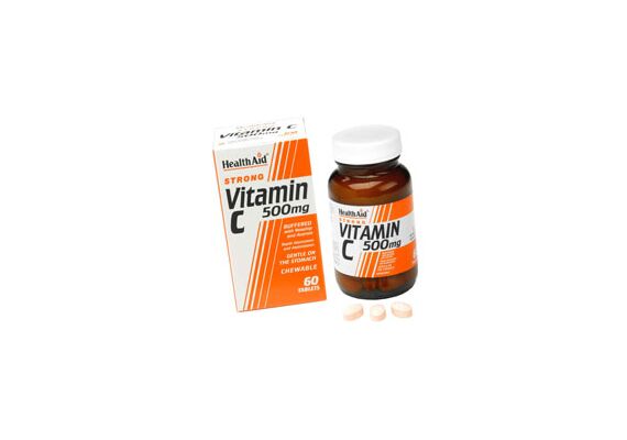 Health Aid Vitamin C 500mg Μασώμενη 60 tabs - Βιταμίνη C στο Dvcare