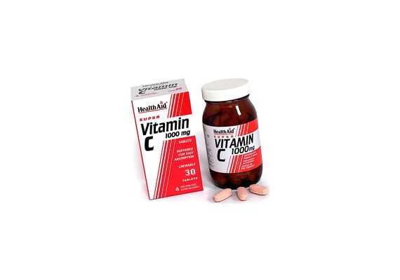 Health Aid Vitamin C 1000mg Μασώμενη tabs 30s - Βιταμίνη C στο Dvcare