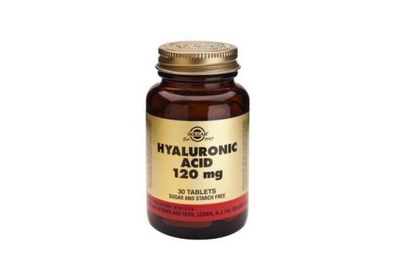 SOLGAR - HYALURONIC ACID 120mg tabs 30s - Οστά & Αρθρώσεις στο Dvcare