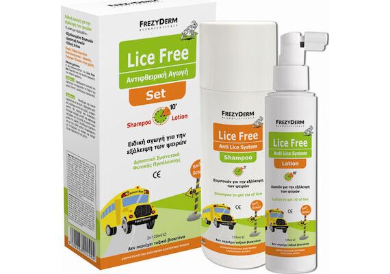 Frezyderm Lice Free Set Sampoo 125ml + Lotion 125ml + Toothed Comb - Προστασία από Ψείρες στο Dvcare