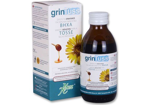 Aboca Grintuss Adult Σιρόπι για τη Αντιμετώπιση του Ξηρού και Παραγωγικού Βήχα 180gr - Σιρόπι για Βήχα στο Dvcare